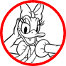 Donald and Daisy Duck coloring page