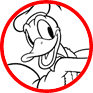 Classic Donald Duck coloring page
