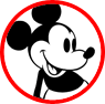 Classic Mickey Mouse coloring page