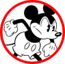 Classic Mickey Mouse coloring page