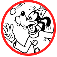 Goofy coloring page