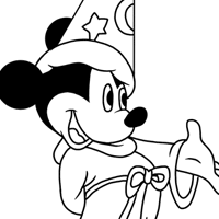 Mickey Mouse coloring page