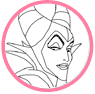Maleficent coloring page