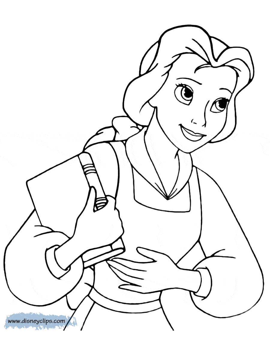 Beauty and the Beast Coloring Pages 2 Disneyclipscom