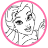 Belle coloring page