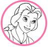 Belle coloring page