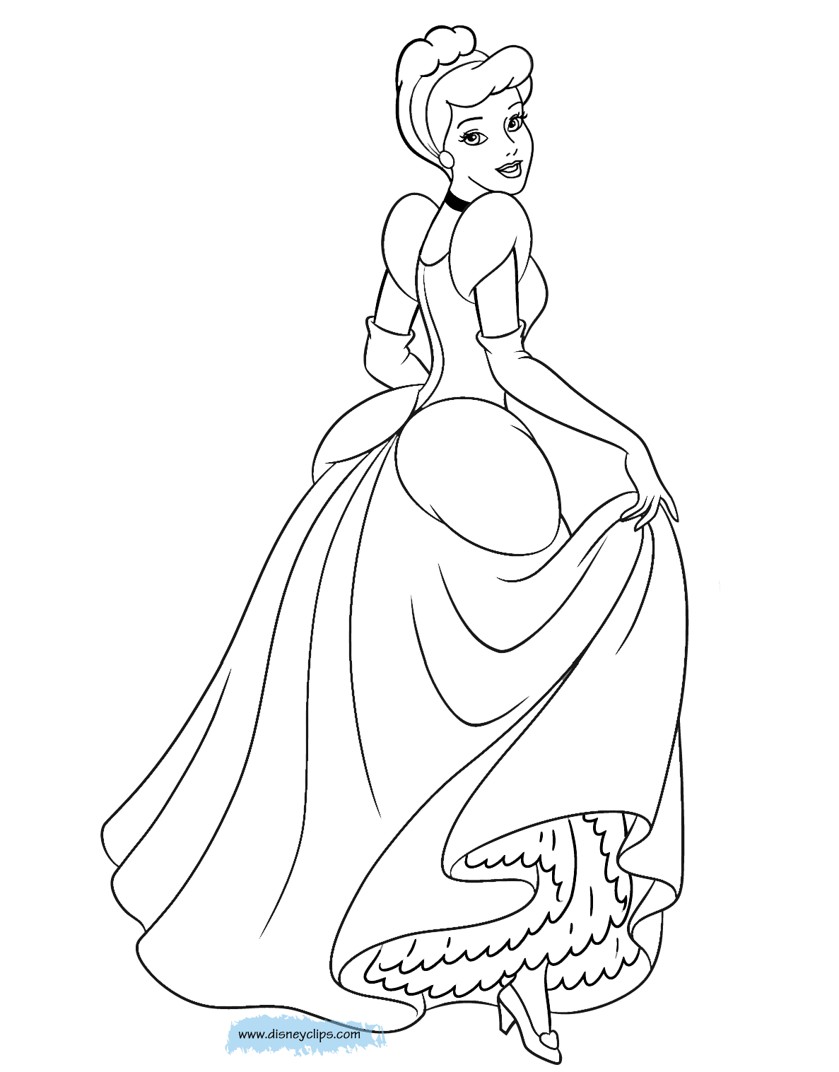 Coloring Pages Princess Cinderella : Cinderella Coloring Pages