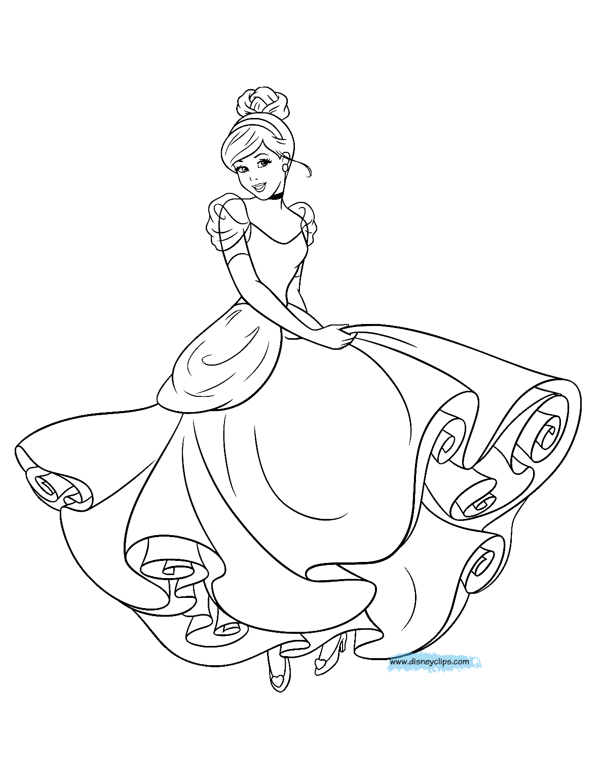 baby cinderella coloring pages - photo #21