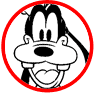 Goofy coloring page