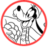Goofy coloring page