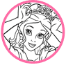 Belle coloring page