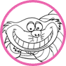 Cheshire Cat coloring page