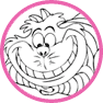 Cheshire Cat coloring page