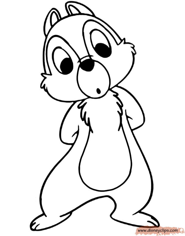 Download Chip and Dale Coloring Pages | Disneyclips.com