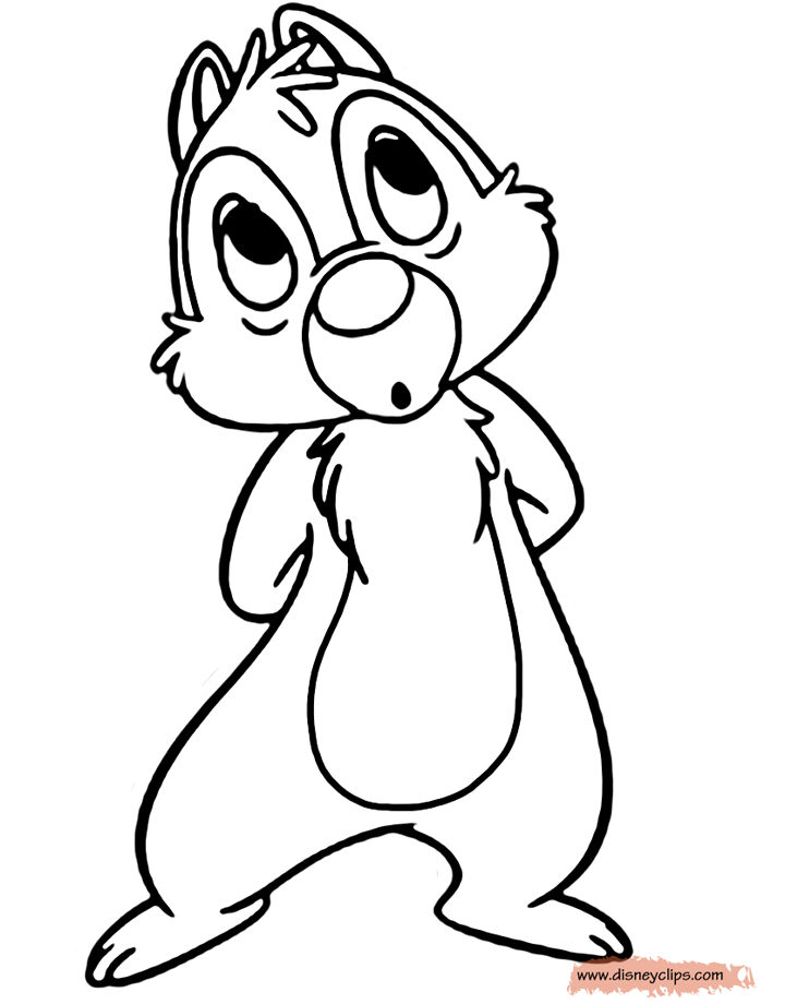Download Chip and Dale Coloring Pages | Disneyclips.com