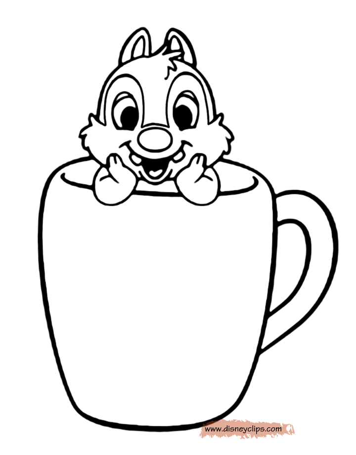 baby chip n dale coloring pages - photo #34