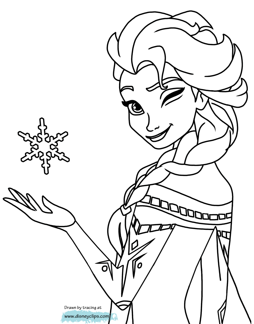 Anna And Elsa Hugging Coloring Page