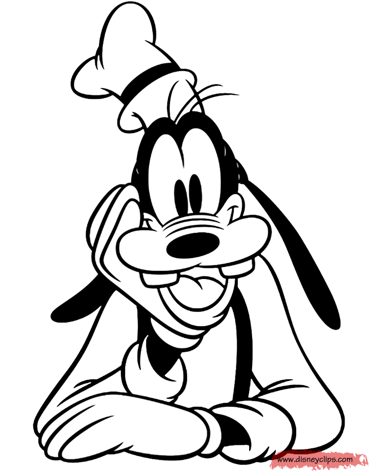 Disney's Goofy Coloring Pages | Disneyclips.com