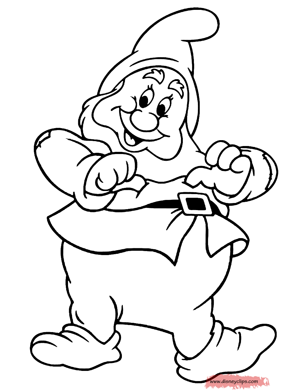 Download Snow White and the Seven Dwarfs Coloring Pages (3) | Disneyclips.com