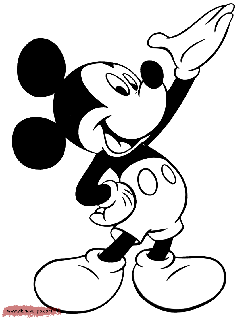 Misc Mickey Mouse Coloring Pages 4 Disneyclips Com