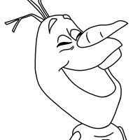 Olaf coloring page