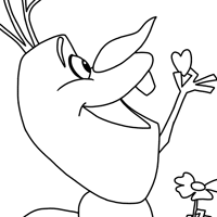 Olaf coloring page