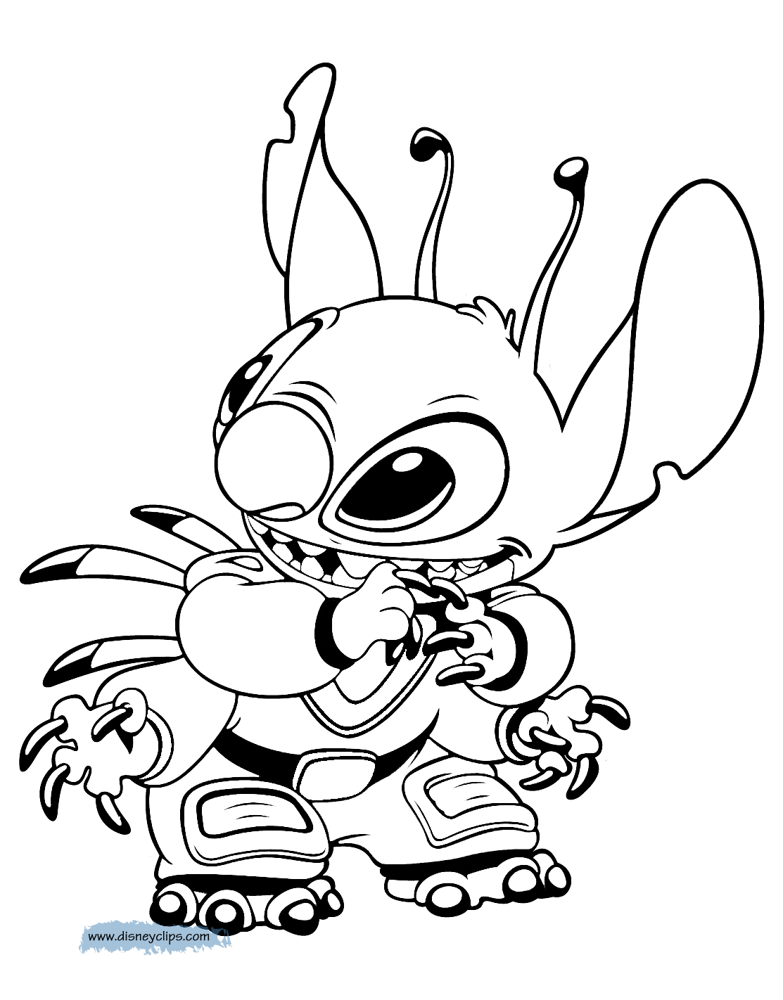 Lilo And Stitch Coloring Pages Disneyclips Com