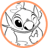 Stitch coloring page