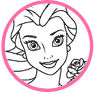 Belle coloring page