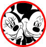 Mickey and Minnie Mouse coloring page
