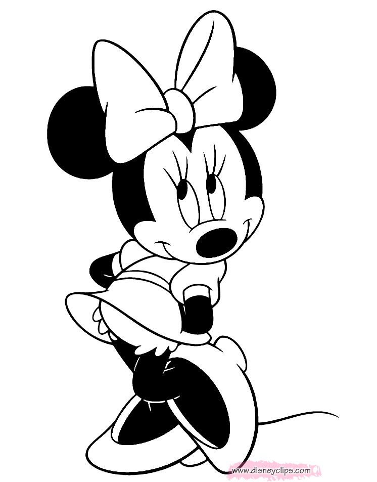 Minnie Mouse Coloring Pages 8 | Disney's World of Wonders