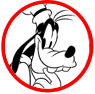 Goofy coloring page