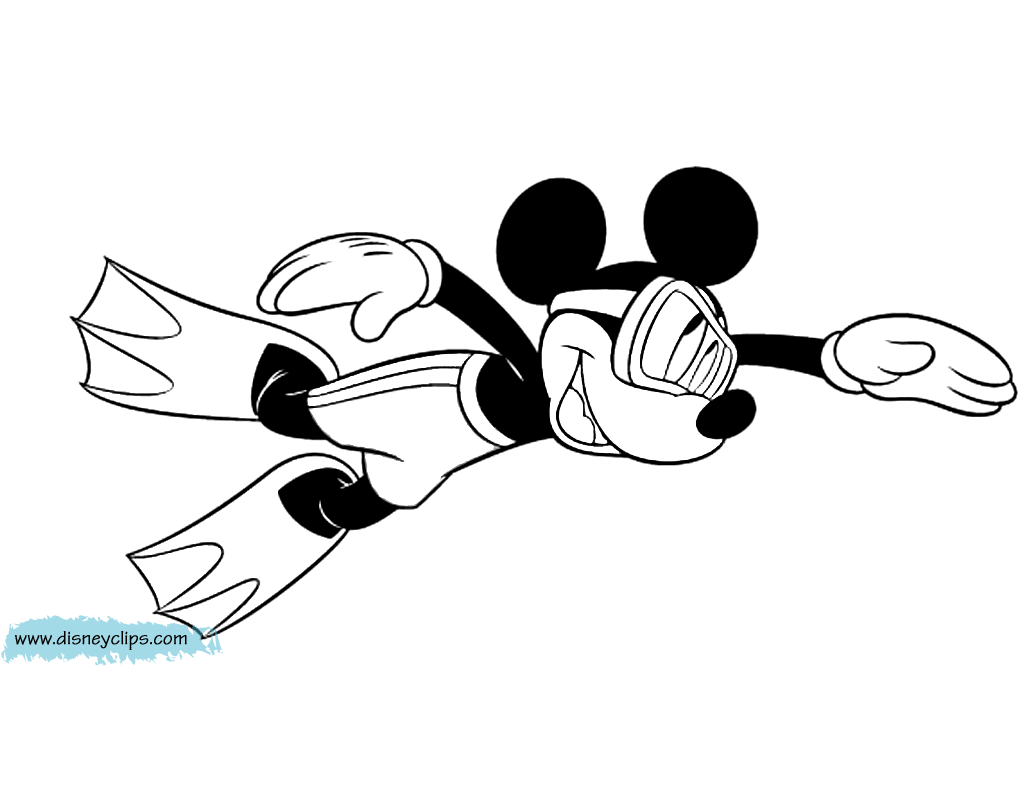 Mickey Mouse Coloring Pages 4 | Disneyclips.com