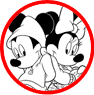 Mickey and Minnie Mouse coloring page
