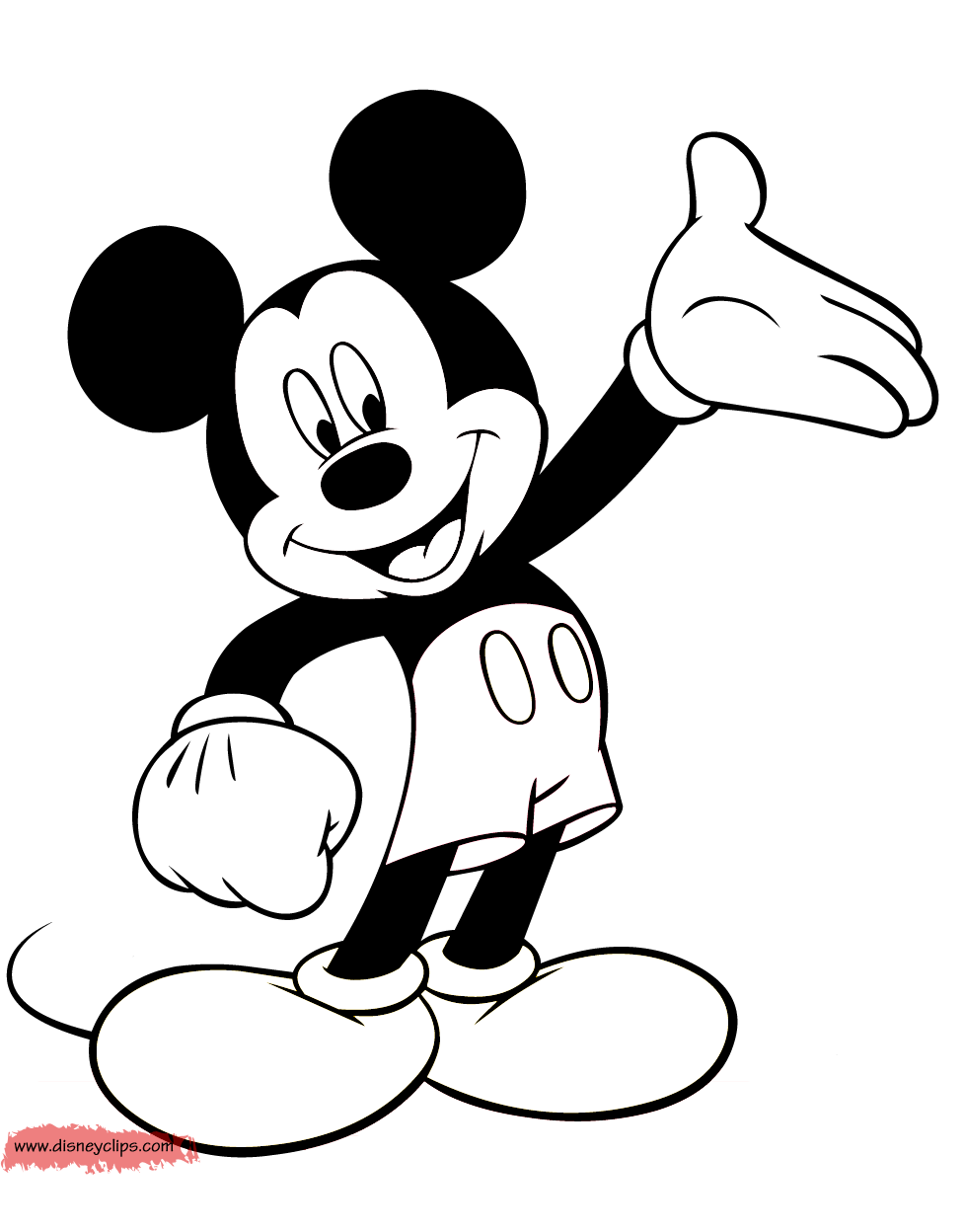 Download Mickey Mouse Coloring Pages | Disney Coloring Book