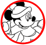 Mickey Mouse winter coloring page