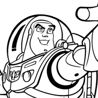 Buzz Lightyear coloring page