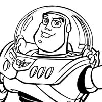 Buzz Lightyear coloring page