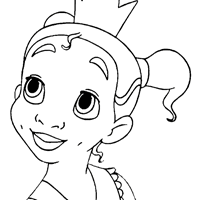 Tiana coloring page