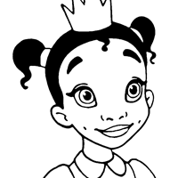 Tiana coloring page