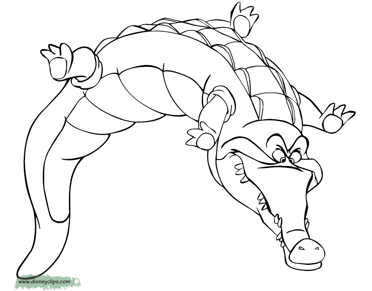 coloring page Crocodile