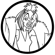 Cruella De Vil coloring page