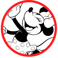 Classic Minnie coloring page