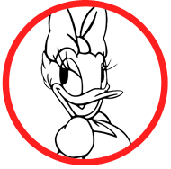 Daisy Duck coloring page