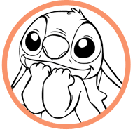Stitch coloring page
