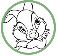 Thumper coloring page