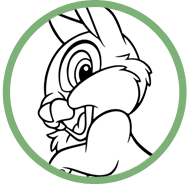 Thumper coloring page