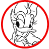 Daisy Duck coloring page