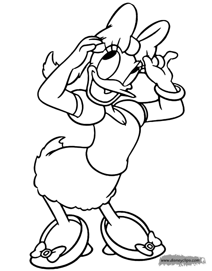 Download Daisy Duck Coloring Pages (2) | Disneyclips.com