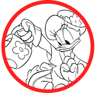 Daisy Duck coloring page